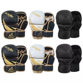 Боксерские перчатки с половиной пальца, тренировочные перчатки, перчатки для кикбоксинга для взрослых и детей Children