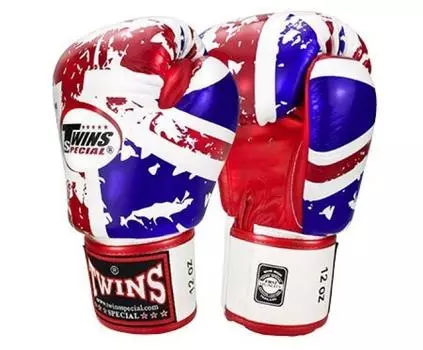 Боксерские перчатки Twins из натуральной кожи, Великобритания, 12 унций