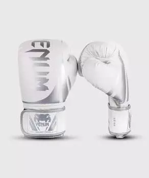 Боксерские перчатки Venum Challenger 2.0 - белые/серебристые