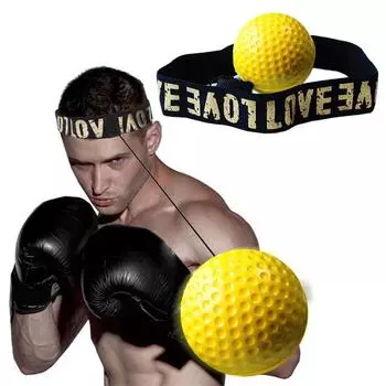 Боксерские рефлексы Мяч с повязкой на голову Скорость реакции Точность Фокусировка Координация рук и глаз Тренировка Снятие стресса Удар по мячу Боксерское оборудование A