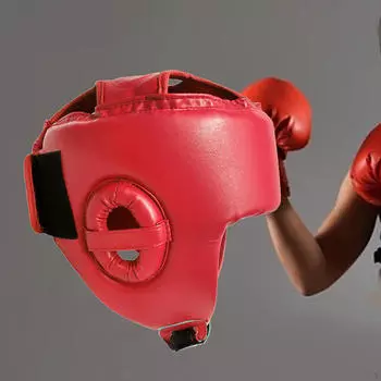 Боксерский головной убор, лицевая крышка, полное покрытие, защитная защита для головы, защита для чёрный