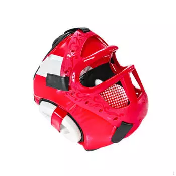 Боксерский головной убор, защита для лица, защита лба и ушей, полная защита для мужчин, женщин, мма L чёрный