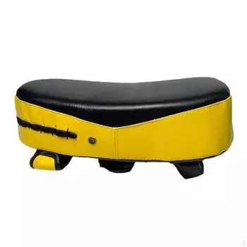 Боксерский изогнутый ударный щиток для кикбоксинга, щиток для ног, мишень для рук, тайский бокс, тренировка ударов жёлтый