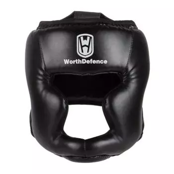 Боксерский шлем S чёрный