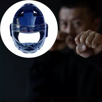 Боксерский шлем, защитный шлем для лица для детей и взрослых, мягкая защита лба и ушей, защита головы L