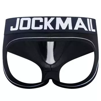 Боксеры без бедер JOCKMAIL, брендовые хлопковые дышащие спортивные мужские шорты с низкой талией и открытой спиной, повседневные повседневные домашние шорты M