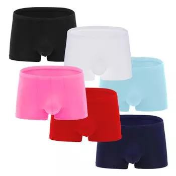 Боксеры-боксеры с ультра-запахом, 6 шт., комплект из 6 [YuKaiChen] Шорты, Мужское нижнее белье, Застежка, Штаны, Тонкие, 4, Трусы, Посадка, Мужские боксеры, 3D,