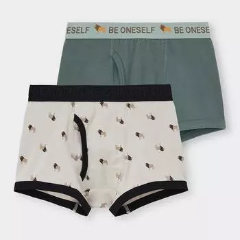 Боксеры для мальчиков GU by Uniqlo 2P лев