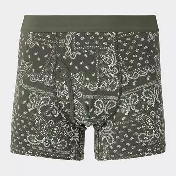Боксеры GU by Uniqlo со стандартной посадкой и узором пейсли