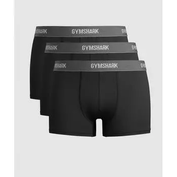 Боксеры GYMSHARK Sports Tech 3PK черные A5A3V BCCN XS