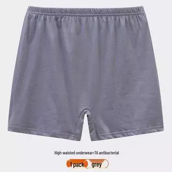 Боксеры из хлопка с высокой талией для мужчин среднего и пожилого возраста – свободный крой 115