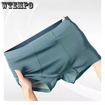 Боксеры из ледяного шелка, мужское нижнее белье, боксеры, графеновые мужские трусы, дышащие удобные мужские трусы, ультратонкие шорты-боксеры L