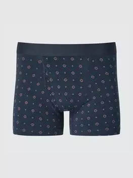 Боксеры-трусы Uniqlo Cotton Print A 69 NAVY/MEN S