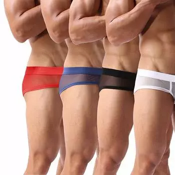 Боксеры, ультра-полностью видимые, боксеры с низкой талией, нижнее белье, цвета [Jutazon] Мужские шорты, сексуальные, тонкие, сетчатые, дышащие, бикини, брюки, трусы, брюки,