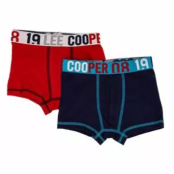 Боксеры x2 soft cotton stretch Child LEE COOPER 4/6ans чёрный