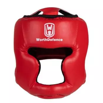 Боксерский шлем L красный
