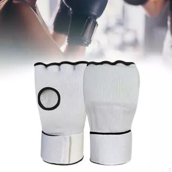 Боксёрские бинты для рук Внутренние перчатки Половина пальцев Быстрые запястные ремни для тхэквондо Purple