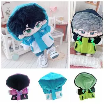 Boy Coat 20CM Cotton Doll Clothes Dress Up Plush Toys Clothes Stuffed Doll Suit Children s Gift синий/белый