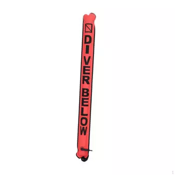 Boya Diving Marker Inflatable High Visibility Tube SMB for Aquatic Sports красный
