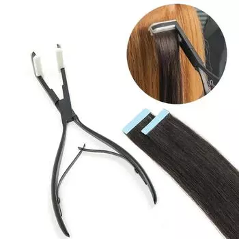 Boymia Pro Tape Extensions Press Plier из нержавеющей стали Многофункциональные инструменты для волос Эргономичный дизайн Форма палубы 4,5 см