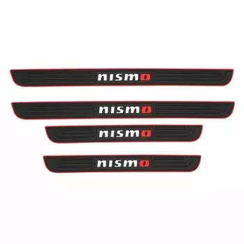 BOYOUS Nissan General Purpose NISMO Side Step Guard Scuff Plate Car Door Molding Side Molding Door Guard Sticker Scuff Protection Sheet Scratch
