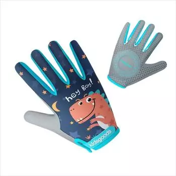 Boys and Girls Skate Children Half Finger Gloves Bicycle Gloves Sports Gloves Kids Cycling Gloves L-Dinosaur full finger