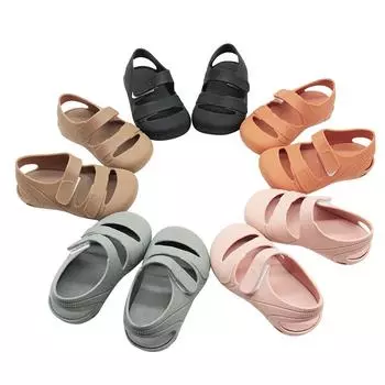 Boys and Girls Treading Water Beach Shoes Summer Kids Soft Soled Velcro Sandals for Babies 22 слоновая кость