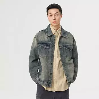 Boys Denim Jacket Men S Trendy Brand Autumn Clothing Large Size Men S Tooling Jacket Men S M