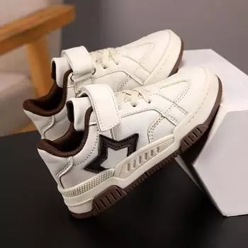 Boys Little White Shoes Autumn Casual Tide Brand Board Shoes Soft Sole Children S Shoes Purple Calyx Boys Sports Shoes 27