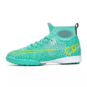 Boys new children s football shoes, primary school students and teenagers broken nails tf training shoes, sports Putian students can 31 чёрный