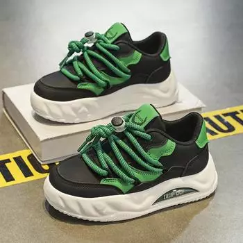 Boys shoes 2025 spring new casual little white shoes children s non-slip soft sole thick baseplate shoes children s sports shoes 32 бежевый