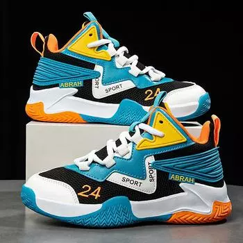 Boys shoes autumn 2025 new mesh breathable children s sports shoes boys basketball shoes medium and older children s AJ sneakers 30