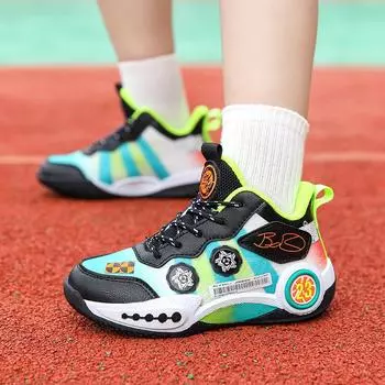 Обувь для мальчиков Осенние детские баскетбольные кроссовки для тренировок в реальных условиях CUHK детская спортивная обувь для игр в начальной школе 35