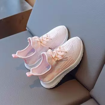 Boys sneakers 2024 spring and autumn new Korean version lightweight fly-woven children s classmates fashion girls coconut shoes 27 чёрный