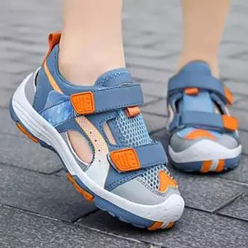 Boys Soft Sandals Fashion Children Shoes Baby Anti Slip Collision Outdoor Girls Flat Beach 37