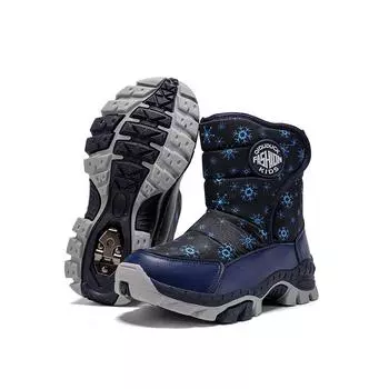 Boys Winter Boots Girls Snow Boots Children Kids Students School Cotton-padded Shoes Warm Boots with Fur Anti Slip EU: 38 розовый