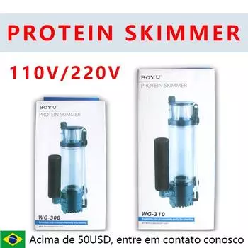 BOYU Protein Splitter Water Protein Skimmer Pump100-150L Аксессуары для морского аквариума с соленой водой 220 В WG-308 6 Вт / WG-310 8 Вт 220V-50HZ EU adapter