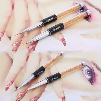 BQAN кисть для рисования ногтей, акриловая кисть для дизайна ногтей, УФ-гель для рисования, нейлоновая ручка для волос 9mm