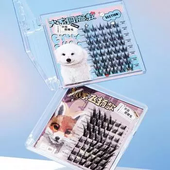 BQI Милые щенячьи глазки накладные ресницы, многоразовые ресницы, 3 пучка полный макияж глаз