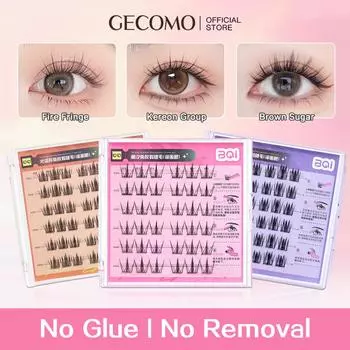 BQI Новые ресницы без клея, натуральные ресницы без клея, многоразовые накладные ресницы без клея