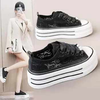 Br606 Новые тканевые туфли, женские летние полые женские дышащие туфли, сетчатая обувь, обувь с сетчатой поверхностью, удлинённая повседневная обувь в корейском стиле 35