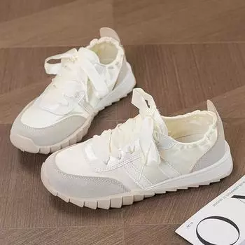 Br866 Новые дышащие кроссовки женские летние студенческие кроссовки повседневные белые туфли на толстой подошве, увеличивающие высоту доски 35