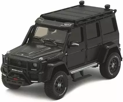 Brabus 550 Adventure 4x4 2017 Obsidian Black Scale Completed Mini Car 660302001 [Почти настоящий] Mercedes-Benz G-Class 1/64 чёрный