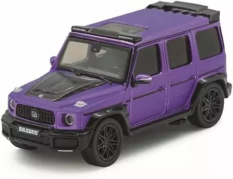 Brabus Candy Purple Scale Completed Mini Car 660504001 [Почти настоящий] G-Class Mercedes-AMG G63-2020- 1/64 фиолетовый