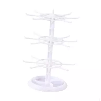 Bracelet Display Stand 3 Layer Rotating Jewelry for Dressing Table Bangle белый
