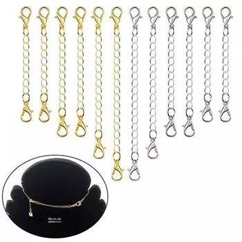 Bracelet Extender Buckle Chains Stainless Steel Anklets Connector Extender Chain Necklace Extenders