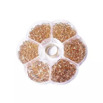 Bracelets Open Jump Rings Set Pendant Jewelry Making 4-10mm Connectors Kit Jewellery Findings Handicraft Accessories золотой