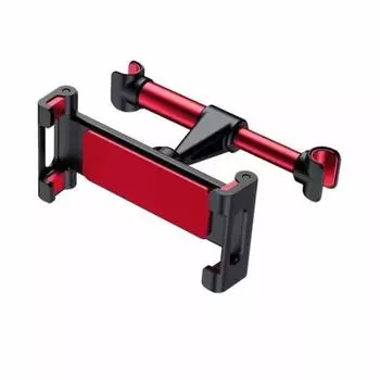 Bracket Car Back Seat Stand Headrest Mounting Car Rear Pillow Phone Holder Pad Red-Style 2