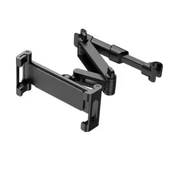 Bracket Car Back Seat Stand Headrest Mounting Car Rear Pillow Phone Holder Pad Black-Style 1