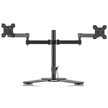 Bracwiser Monitor Arm Двойная подставка для дисплея 2 экрана ПК Монитор Кронштейн ЖК-дисплея Свободно стоящая подставка Совместимость с дюймами Грузоподъемность 10 кг VESA чёрный